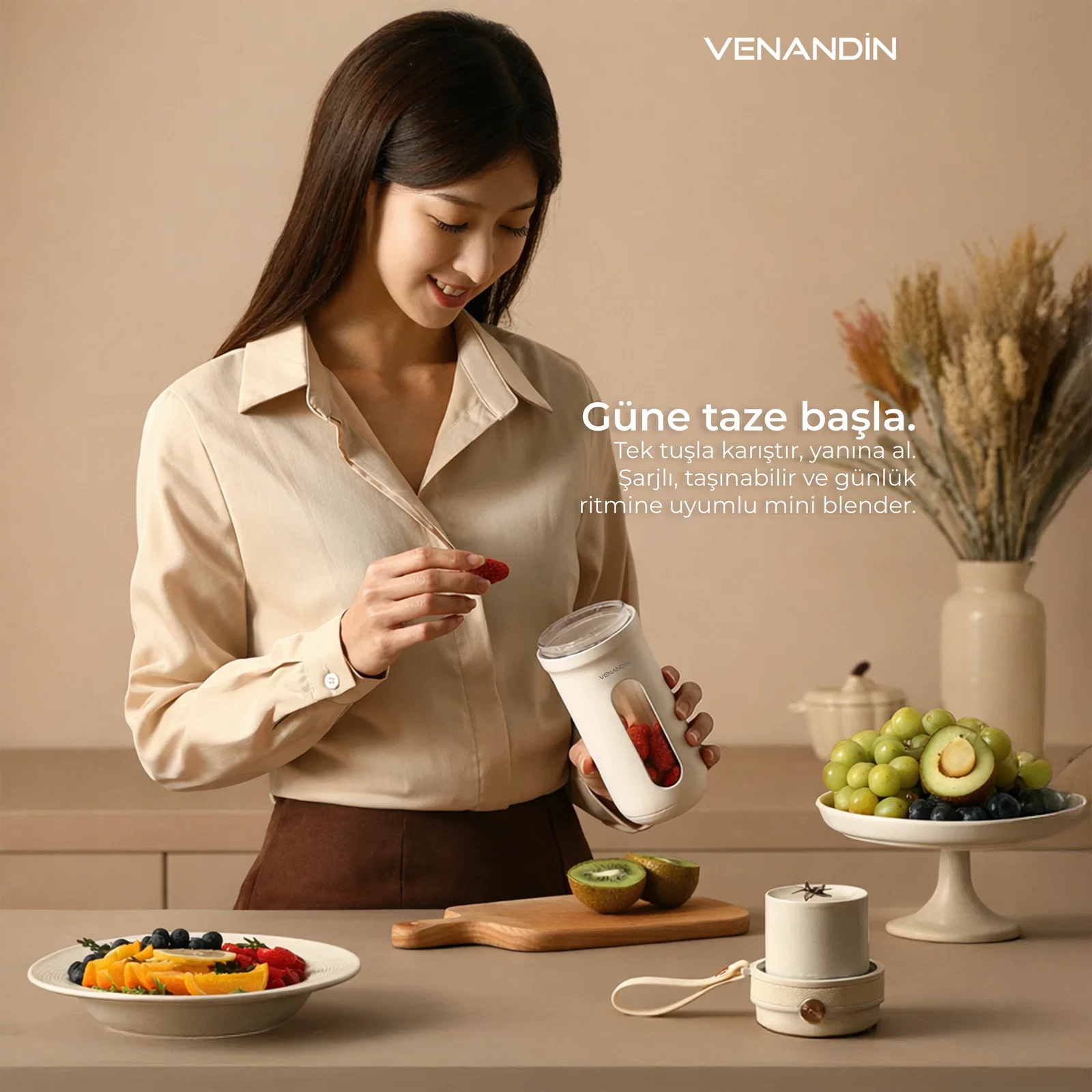 Venandin Blendic Taşınabilir Şarjlı Blender - Görsel 2