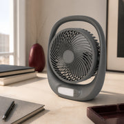 Auhma AUFN01 7 inç Şarjlı LED Işıklı Masaüstü Vantilatör - Lifestyle kullanım görseli