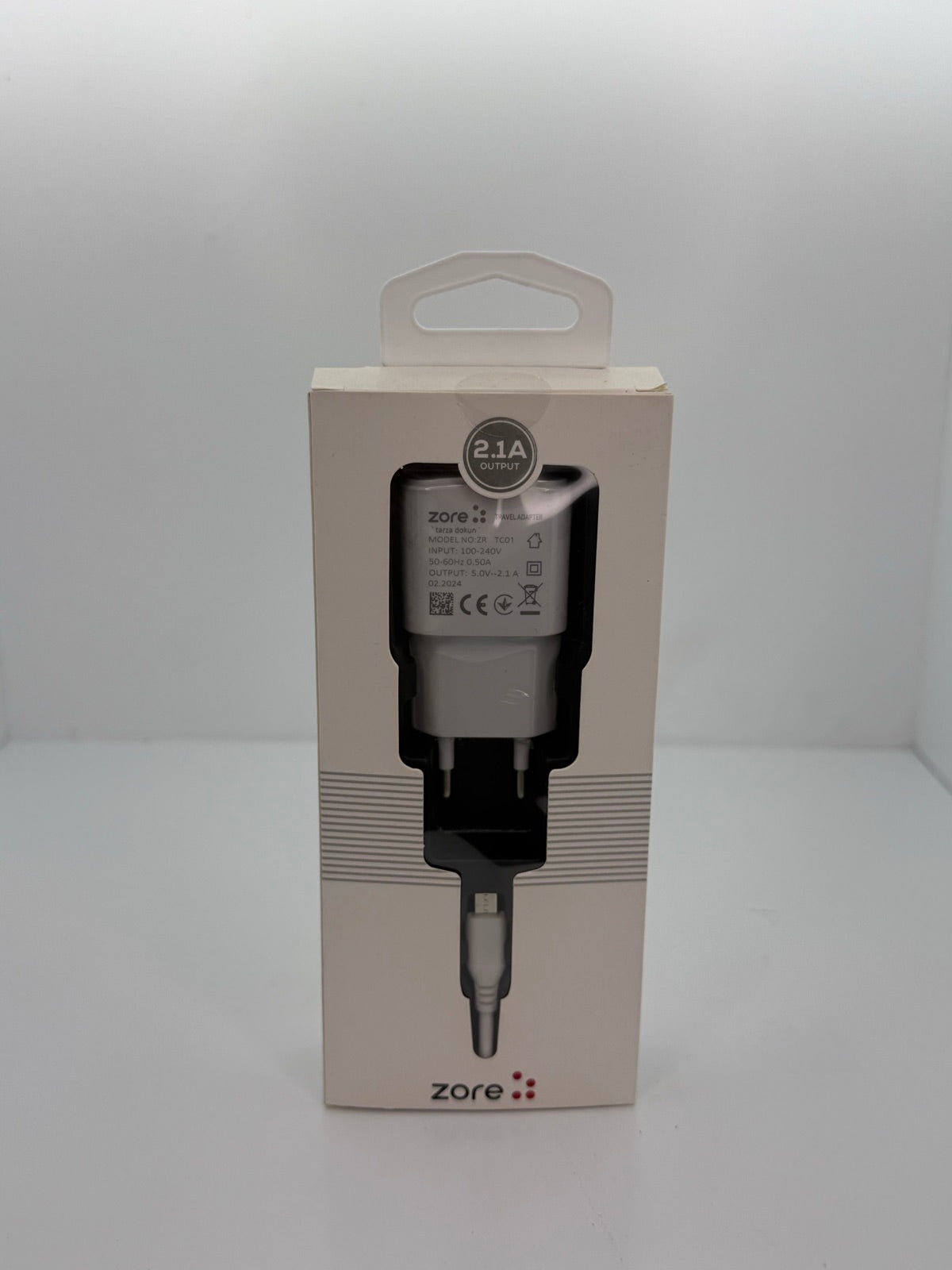 Zore Ofset Serisi ZCS-03 Type-C 2 in 1 Ev Şarj Seti 2,1A