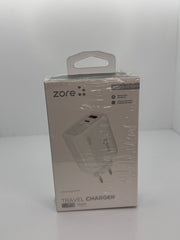 Zore Always-02 45W GaN USB-C + USB-A Şarj Adaptörü