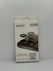 Zore CL-12 iPhone 14 Pro / Pro Max Premium Safir Kamera Lens Koruyucu - Siyah