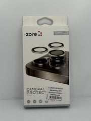 Zore CL-12 iPhone 15 Pro / Pro Max Safir Kamera Lens Koruyucu - Gümüş