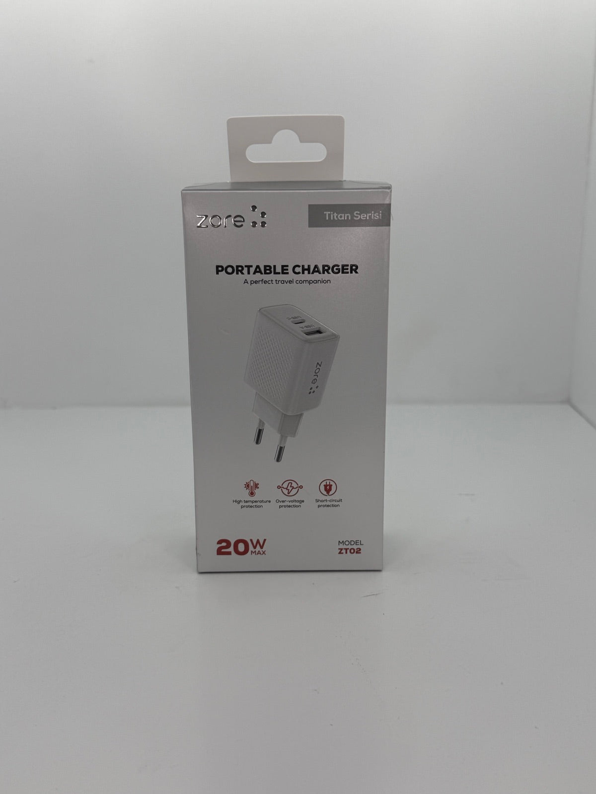 Zore Titan Serisi ZT02 Seyahat Şarj Başlığı 20W