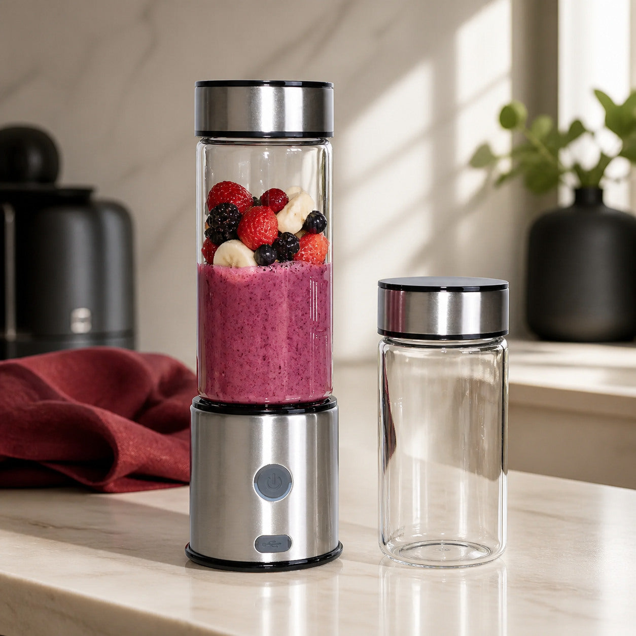 Venandin Fruly İki Hazneli Cam Blender - Lifestyle kullanım görseli