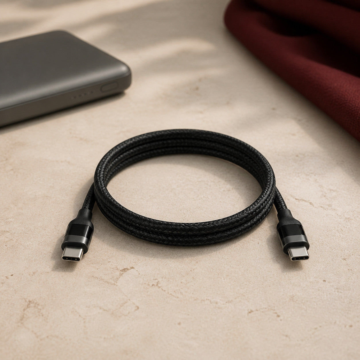 Zore Shira Type-C to Type-C PD Kablo 1 m 100W - Lifestyle kullanım görseli